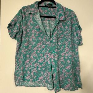 Velvet Heart Tropical Print Women's Top